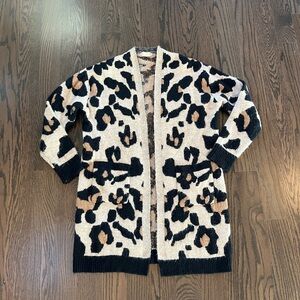 Altar’d State Leopard Print Women's Sweater Cardigan small / medium